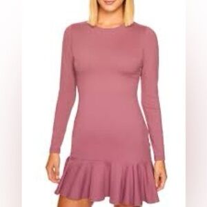 Susana Monaco Mauve Ruffle Dress - NWOT